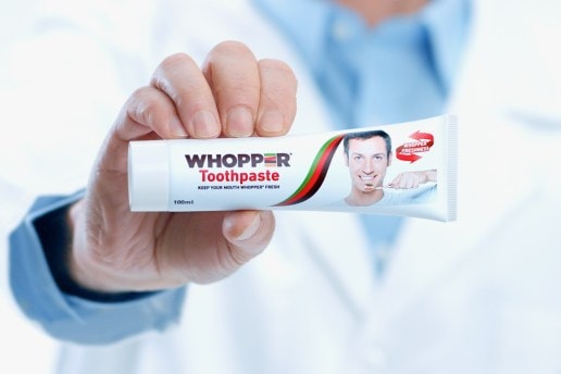 Burger King からワッパー®味の歯みがき粉が登場!?