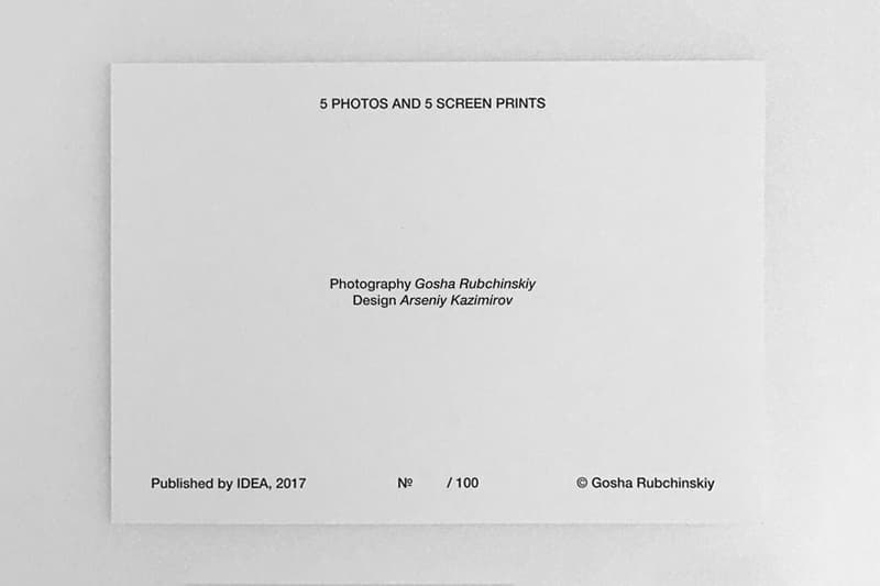 ゴーシャ・ラブチンスキーが Dover Street Market Ginza の5周年を記念して、フォト&プリントセットを限定発売