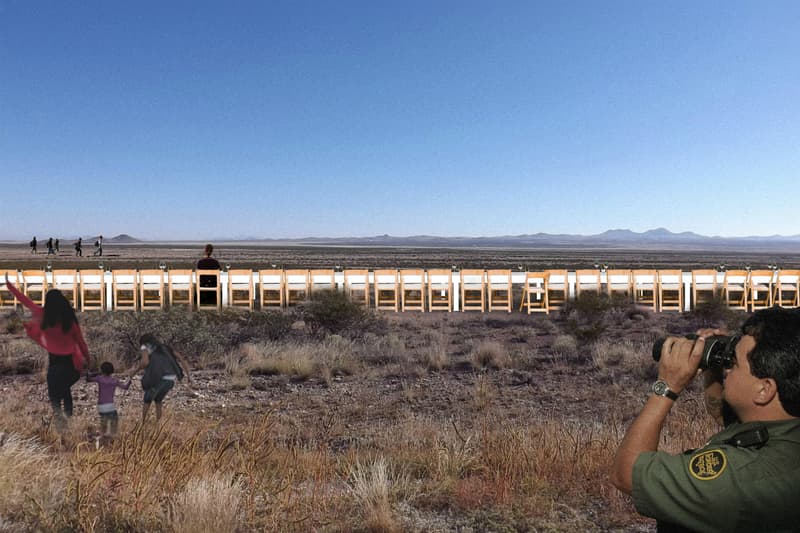 No-To-Scale Studioがメキシコ国境の壁を3144kmのダイニングテーブルでイメージ