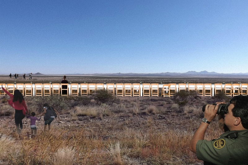 No-To-Scale Studioがメキシコ国境の壁を3144kmのダイニングテーブルでイメージ