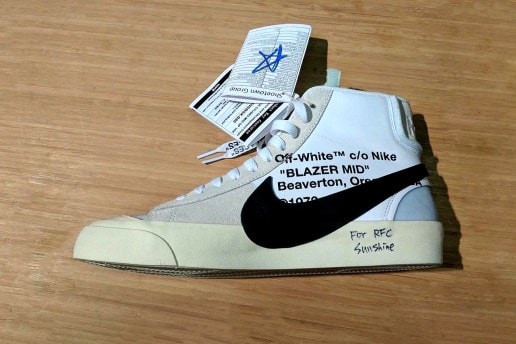 OFF-WHITE x Nike のコラボ Blazer Mid を鮮明に捉えた画像が登場
