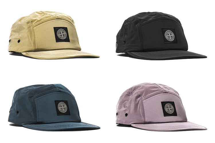 Stone Island のロゴ5パネルキャップ