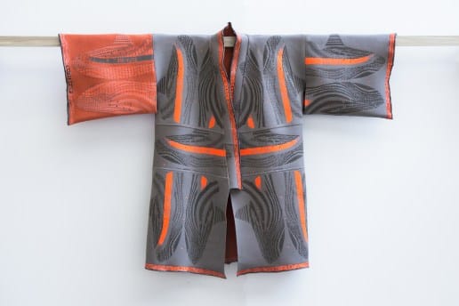 YEEZY BOOST 350 V2 で制作した着物ジャケット