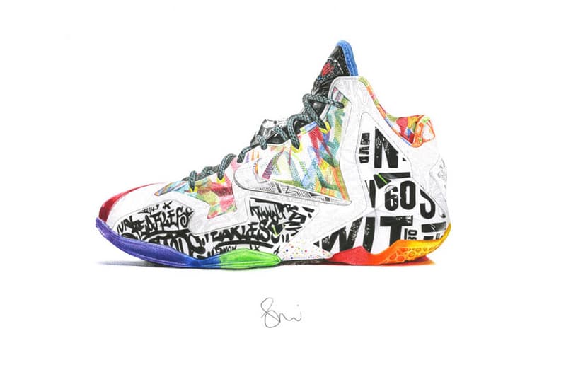 URBAN RESEARCH 表参道店で steph f morris x KING MASA スニーカーイラストレーションが発売