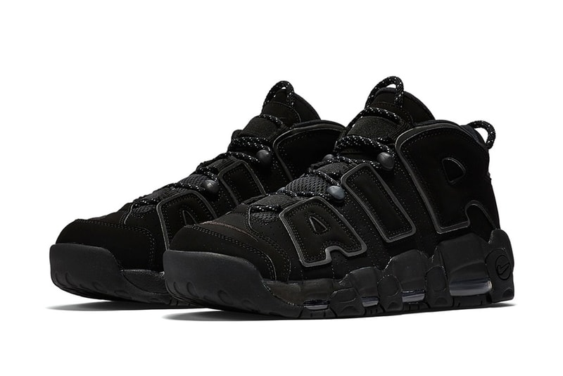 UPDATE: Nike より “Triple Black” 仕様の Air More Uptempo が登場