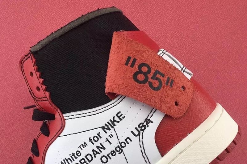 OFF-WHITE™ x Air Jordan 1 にクローズアップ