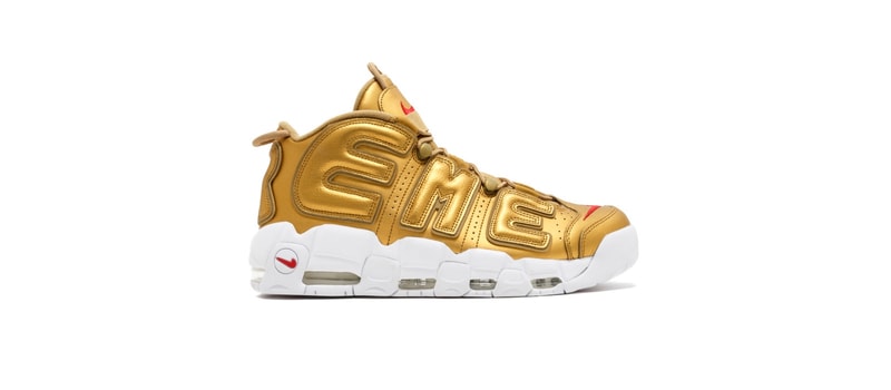 Supreme x Nike コラボ Air More Uptempo の姿を鮮明に捉えたビジュアルが登場