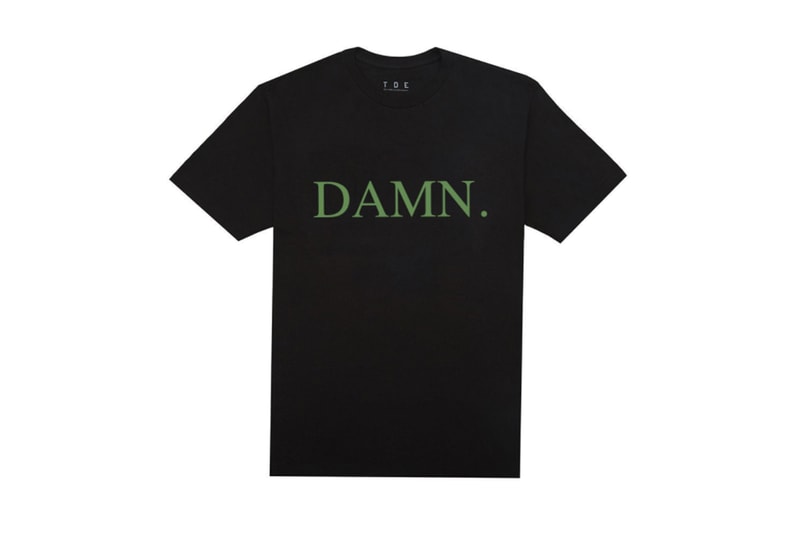 Kendrick Lamar の最新アルバム『DAMN.』オリジナルアパレルアイテムの数々をチェック