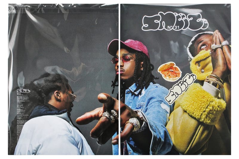 カナダ発のスケートカルチャー誌『SNEEZE Magazine』最新刊カバーに Migos が登場