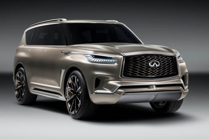 日産インフィニティが高級 SUV のデザインスタディモデル QX80 Monograph を発表