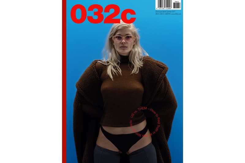 ベルリンのカルチャーマガジン 032c の2017年夏号 "US vs. THEM"がリリース
