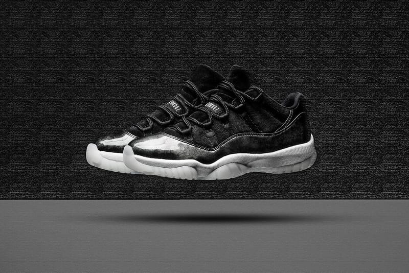 Air Jordan 11 Retro Low “Black / White - Baron”