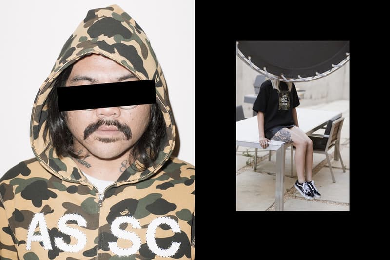 ニーク・ラークから届いたAnti Social Social Club x BAPE®のルックブック