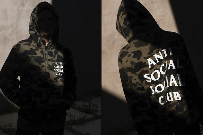 ニーク・ラークから届いたAnti Social Social Club x BAPE®のルックブック