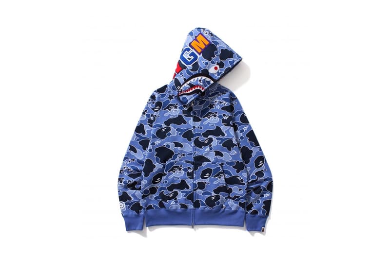 BAPE® STA CAMO柄 シャークフルジップフーディ