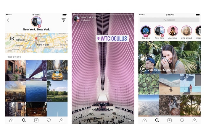 Instagram が場所とハッシュタグからのストーリー検索機能を追加