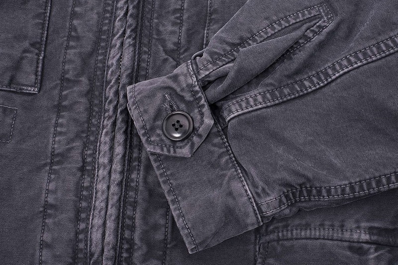 超長綿の甘撚りの糸を使用した visvim Reserves Jacket にクローズアップ