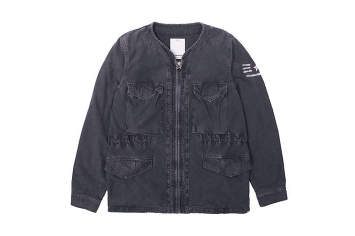 超長綿の甘撚りの糸を使用した visvim Reserves Jacket にクローズアップ