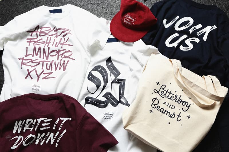 カリグラフィーアーティスト Letterboy が Beams T にて個展とコラボアイテムを発表