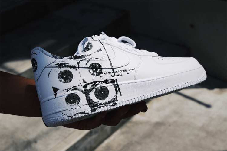 Supreme x COMME des GARÇONS SHIRT x Nike コラボ Air Force 1 の東京ローンチの様子をお届け