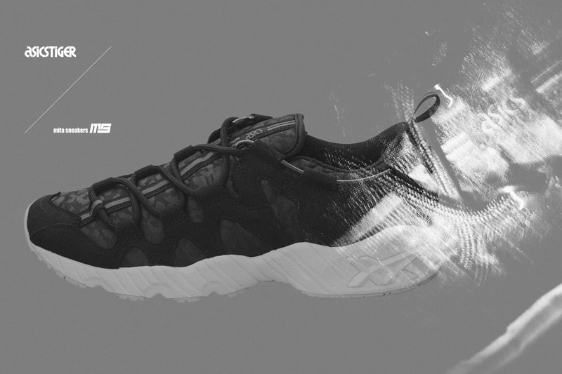 ASICS Tiger GEL-MAI の世界連動プロジェクトから mita sneakers とのコラボモデル “黒豹” が登場 アッパーにはレオパード柄の特殊プリントを施したナイロンを採用
