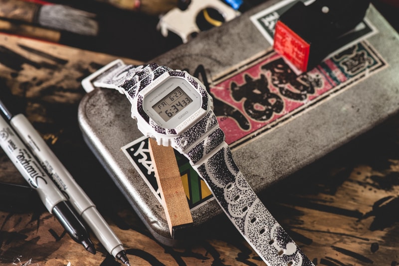 G-SHOCK DW-5600が81BASTARDSのアートキャンバスに