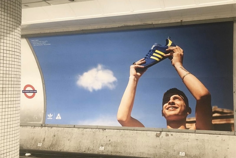 ロンドンの地下鉄広告にて新たな Palace x adidas Originals のコラボレーションが発表