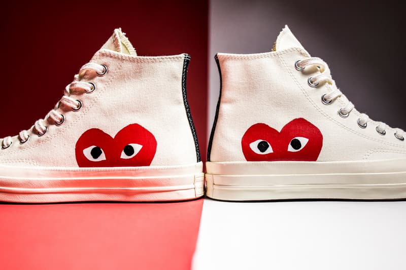 COMME des GARÇONS PLAY Converse Chuck Taylor All Star ’70 コム デ ギャルソン プレイ x コンバース チャックテイラーオールスター’70 Hi Low