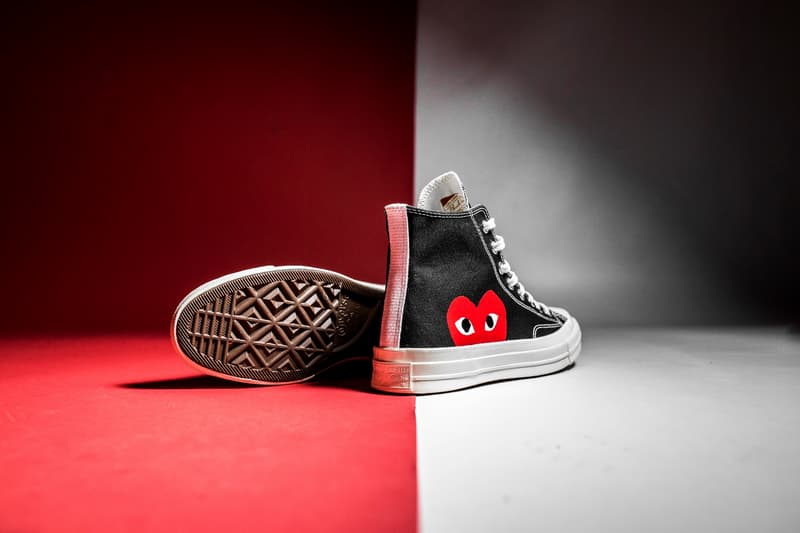 COMME des GARÇONS PLAY Converse Chuck Taylor All Star ’70 コム デ ギャルソン プレイ x コンバース チャックテイラーオールスター’70 Hi Low