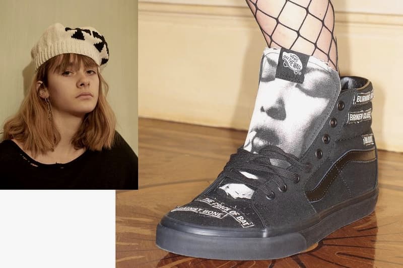 フレンチパンクをテーマとする Enfants Riches Déprimés が Vans Sk8-Hi を大胆にメイクオーバー シュータン全体にフォトプリントを施したエッジの効いた一足が完成