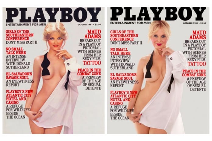 『Playboy』の歴代プレイメイトたちが25年以上前の表紙を再現