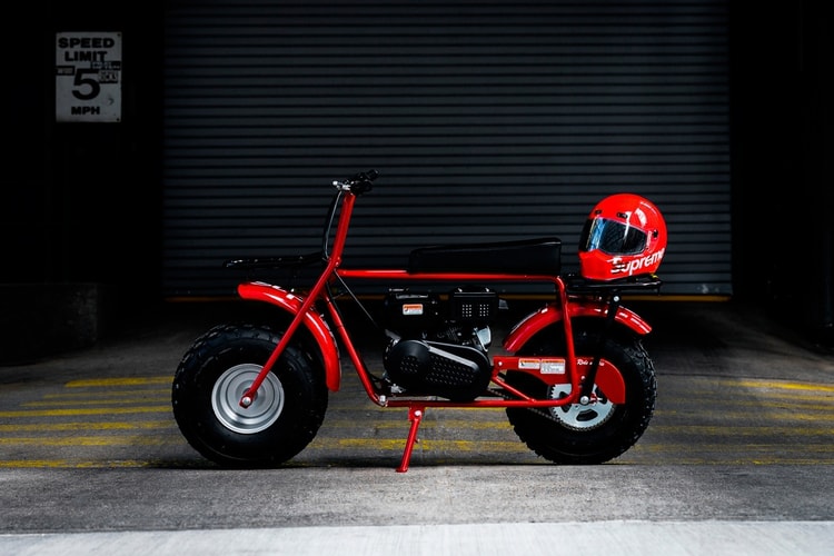 発売前の Supreme x Coleman コラボミニバイクにクローズアップ