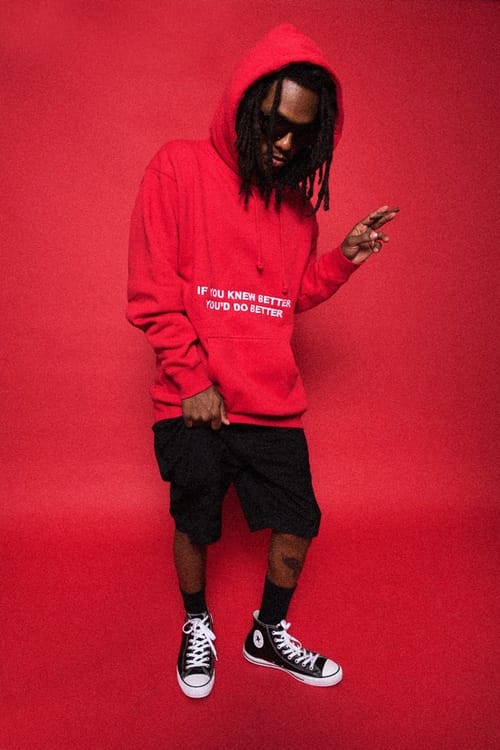 4hunnid red hoodie