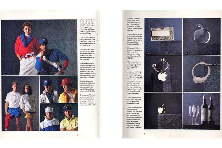Apple が1986年に発表したオリジナルアパレル&アクセサリーコレクションをプレイバック