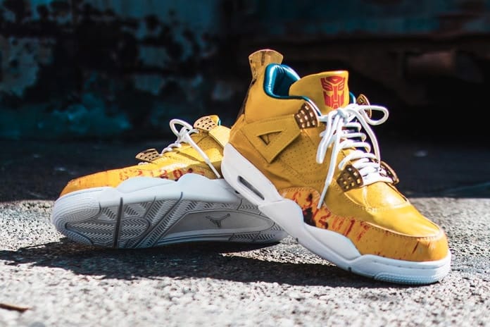 映画『トランスフォーマー』仕様にカスタマイズされた Air Jordan 4 が誕生