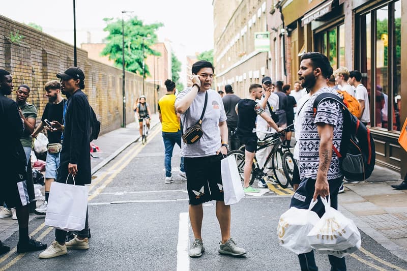 ロンドン　VLONE ポップアップ　初日　A$AP BARI