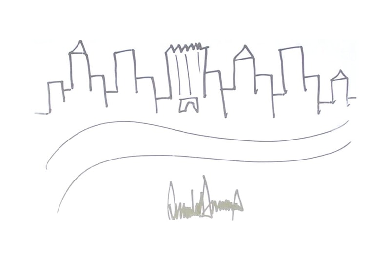 ドナルド・トランプの描いた絵が320万円で売られる donald trump drawing