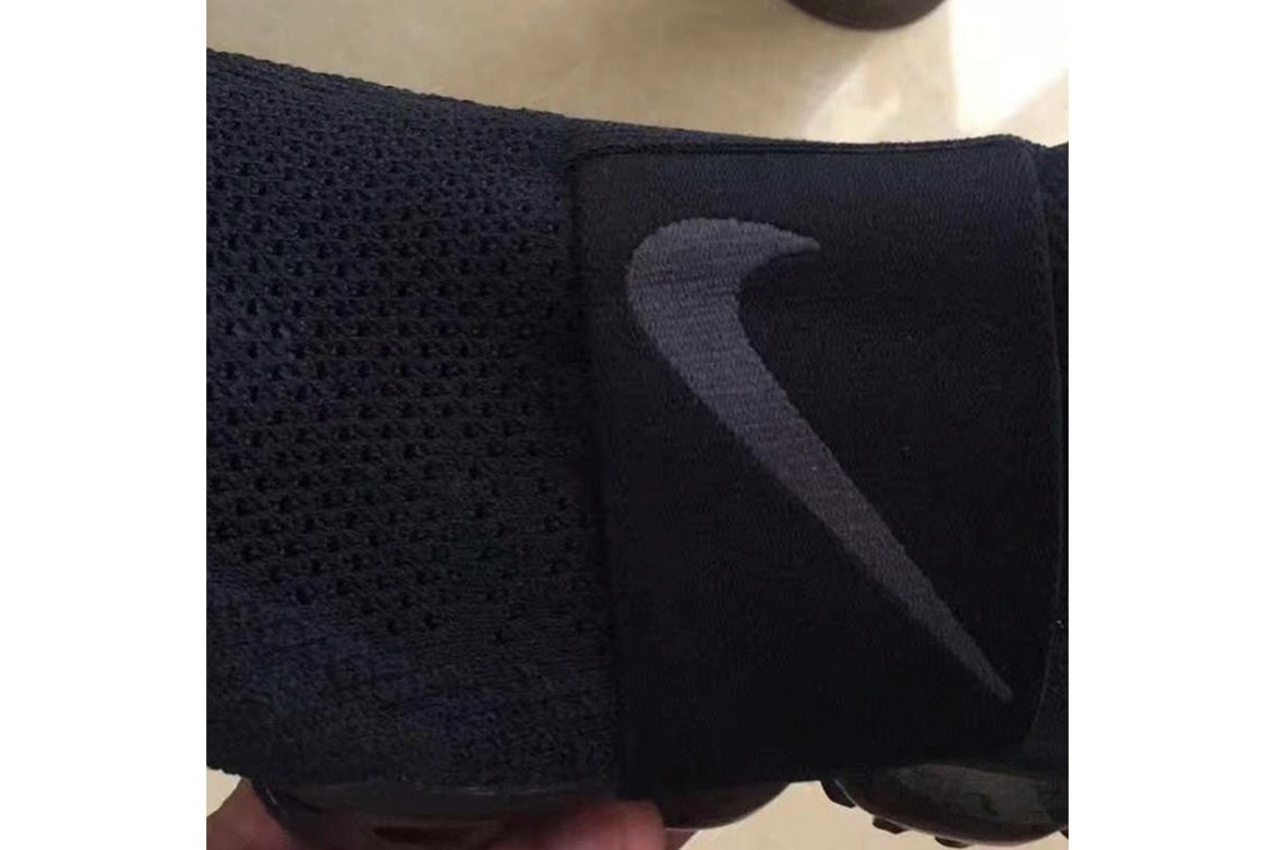COMME des GARÇONS x Nike Air VaporMax の新たなコラボモデルがリーク 今度はリリースが噂されているシューレースのないストラップモデルからダブルネームの“Triple Black”が登場？