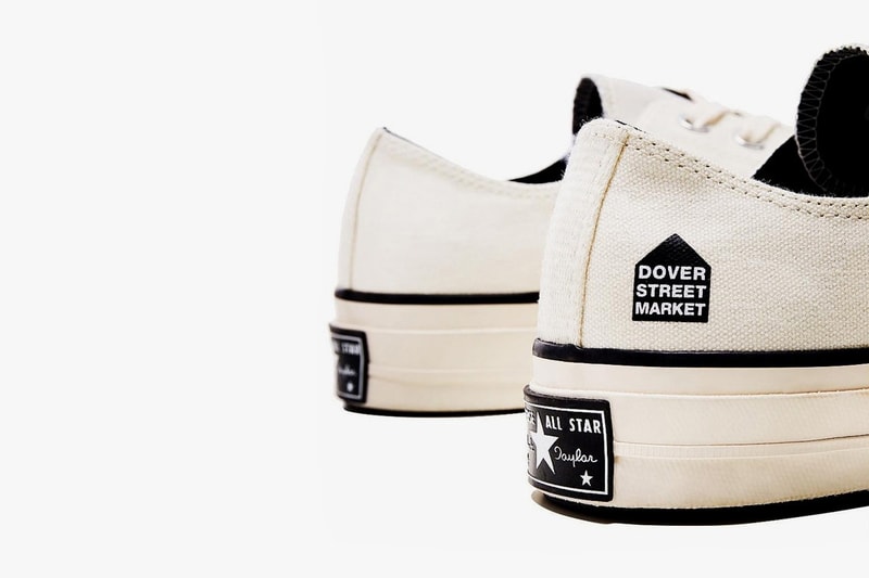 ブラックとホワイトの全2色展開でヒールには『DSM』のハウスロゴを配置 Dover Street Market Singapore が限定 Chuck Taylor All Star ’70s Ox を先行公開