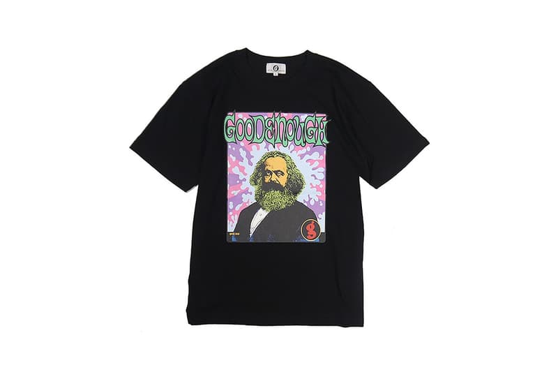 藤原ヒロシ SK8THING  GOODENOUGH  “Karl Marx on Acid” ポップ Tシャツ