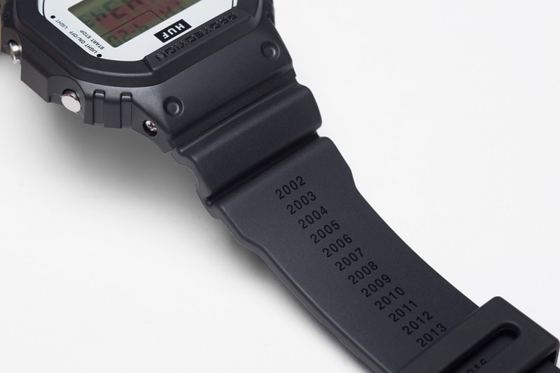 創設15周年を記念して HUF が G-SHOCK と再びコラボレーション 〈HUF〉のこだわりを細部にまで凝縮した逸品 DW5600HUF-1 が完成 ブラック レッド