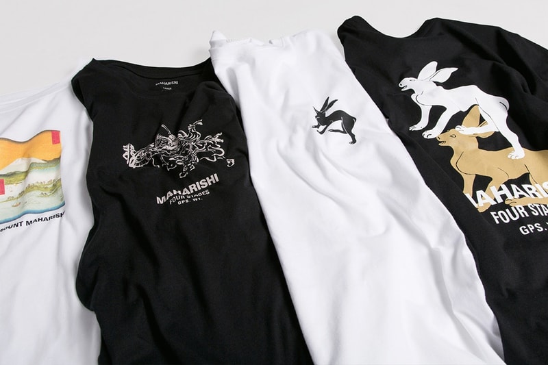 maharishi 2017年秋冬コレクションにラインアップするグラフィックTにクローズアップ マハリシ
