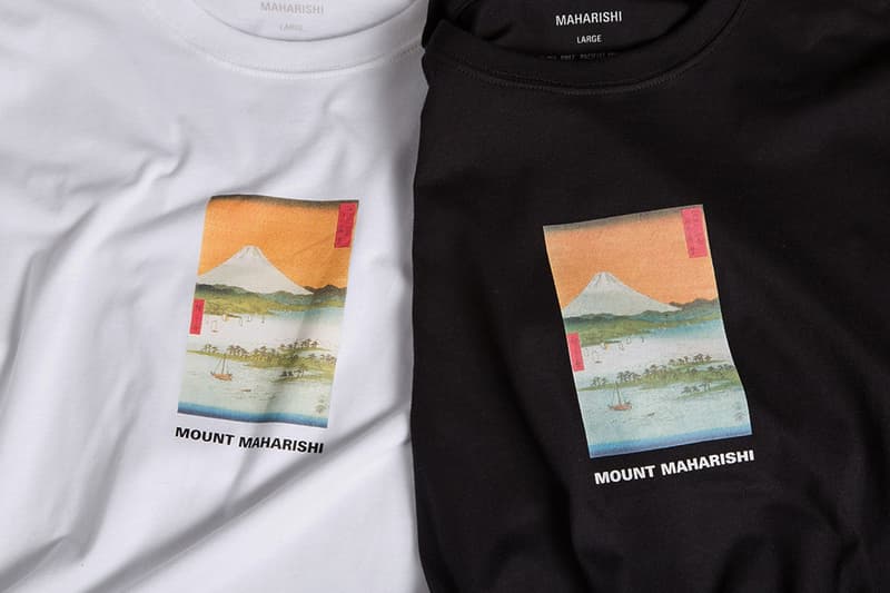 maharishi 2017年秋冬コレクションにラインアップするグラフィックTにクローズアップ　マハリシ