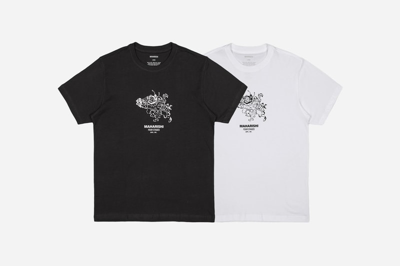 maharishi 2017年秋冬コレクションにラインアップするグラフィックTにクローズアップ マハリシ