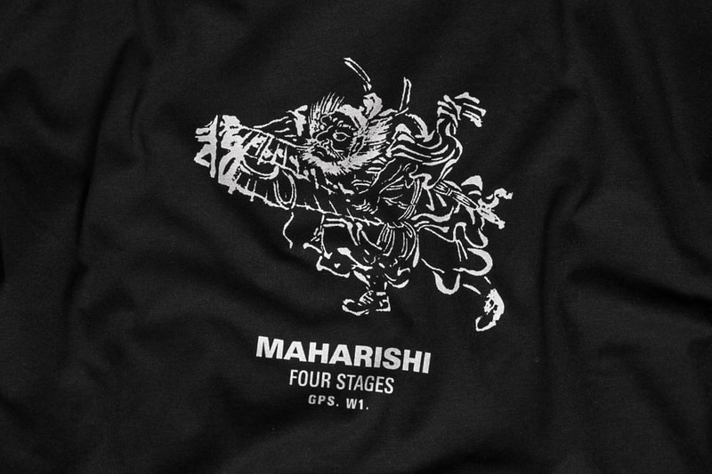 maharishi 2017年秋冬コレクションにラインアップするグラフィックTにクローズアップ マハリシ
