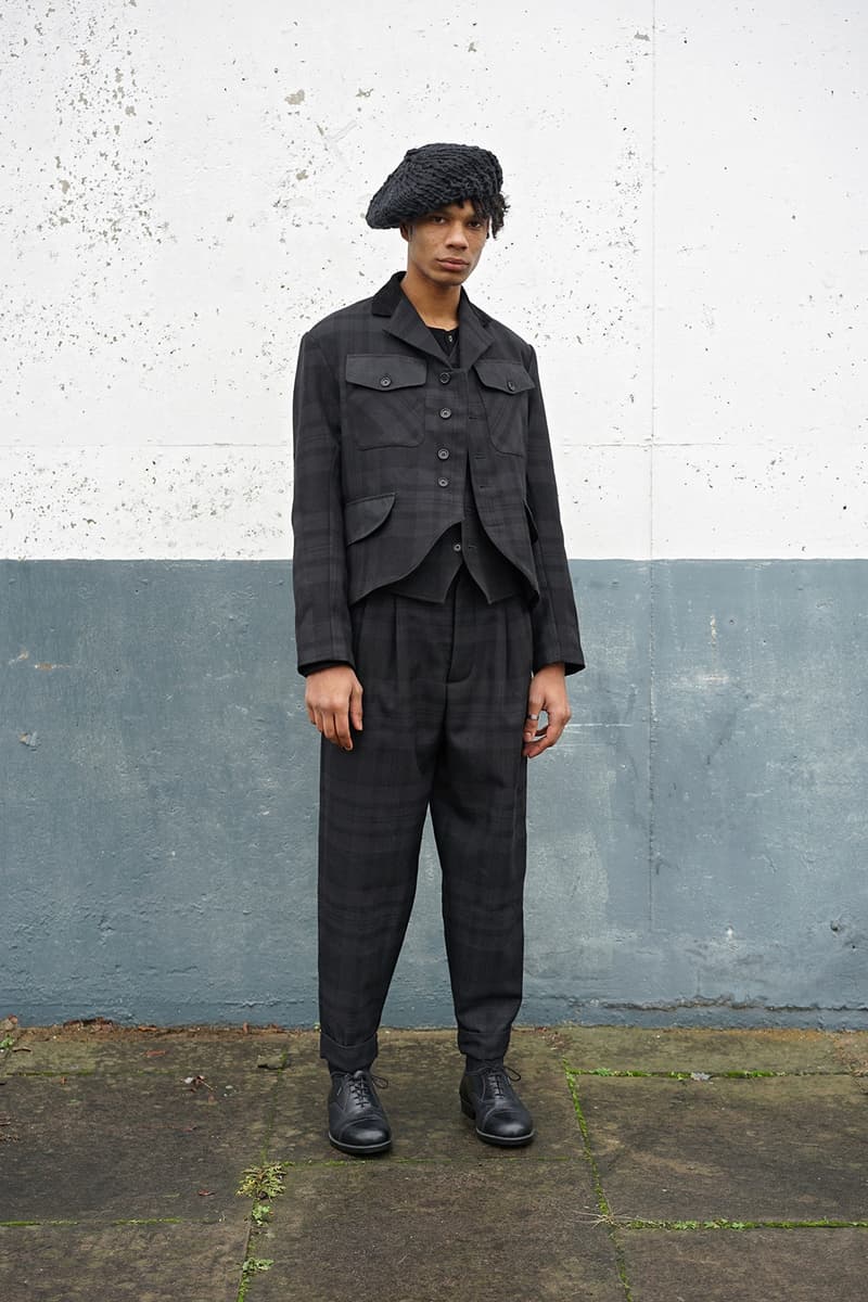 伝統的なスコットランド産の素材を使用した Nicholas Daley 2017年秋冬コレクション “Blackwatch” black blackwatch scottish kilt