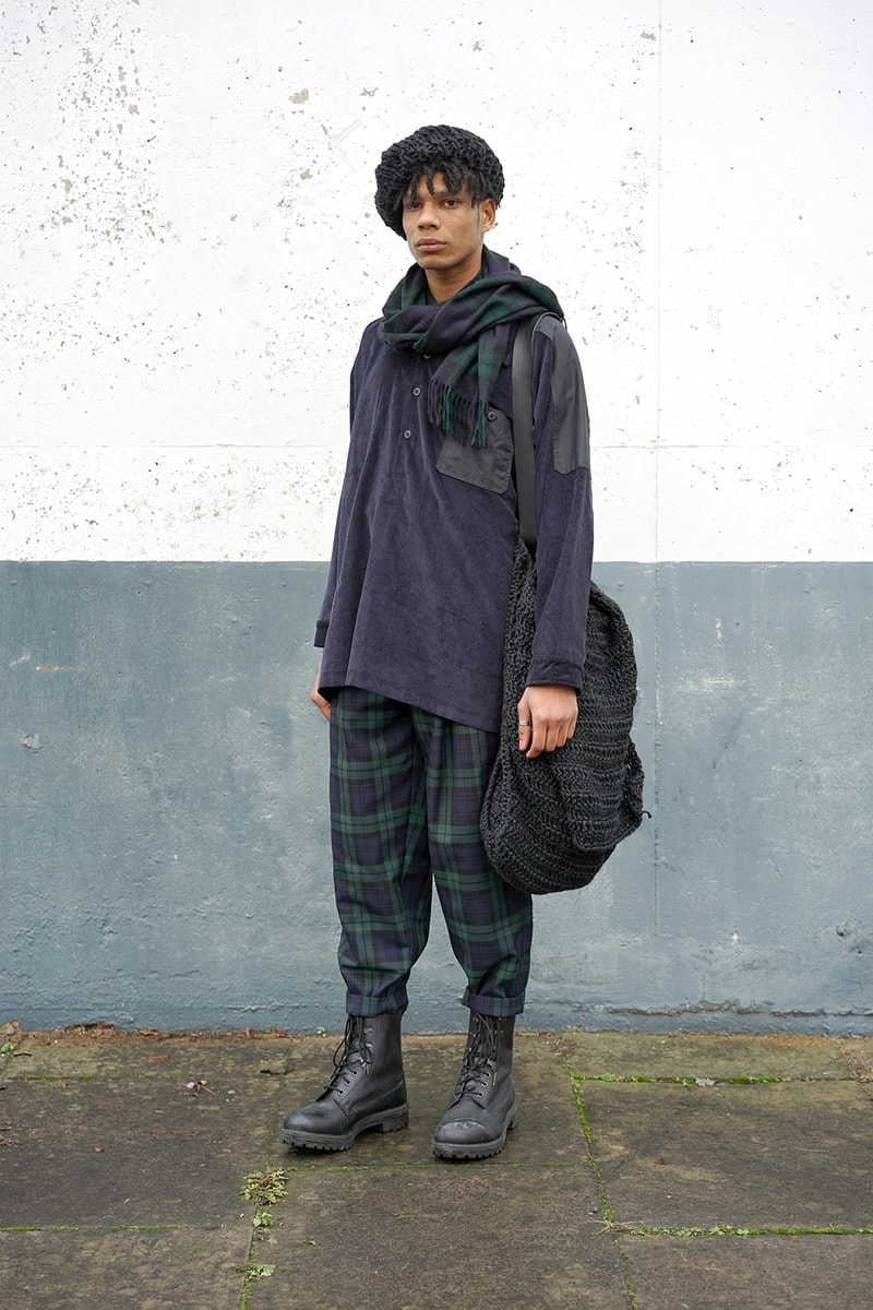 伝統的なスコットランド産の素材を使用した Nicholas Daley 2017年秋冬コレクション “Blackwatch” black blackwatch scottish kilt