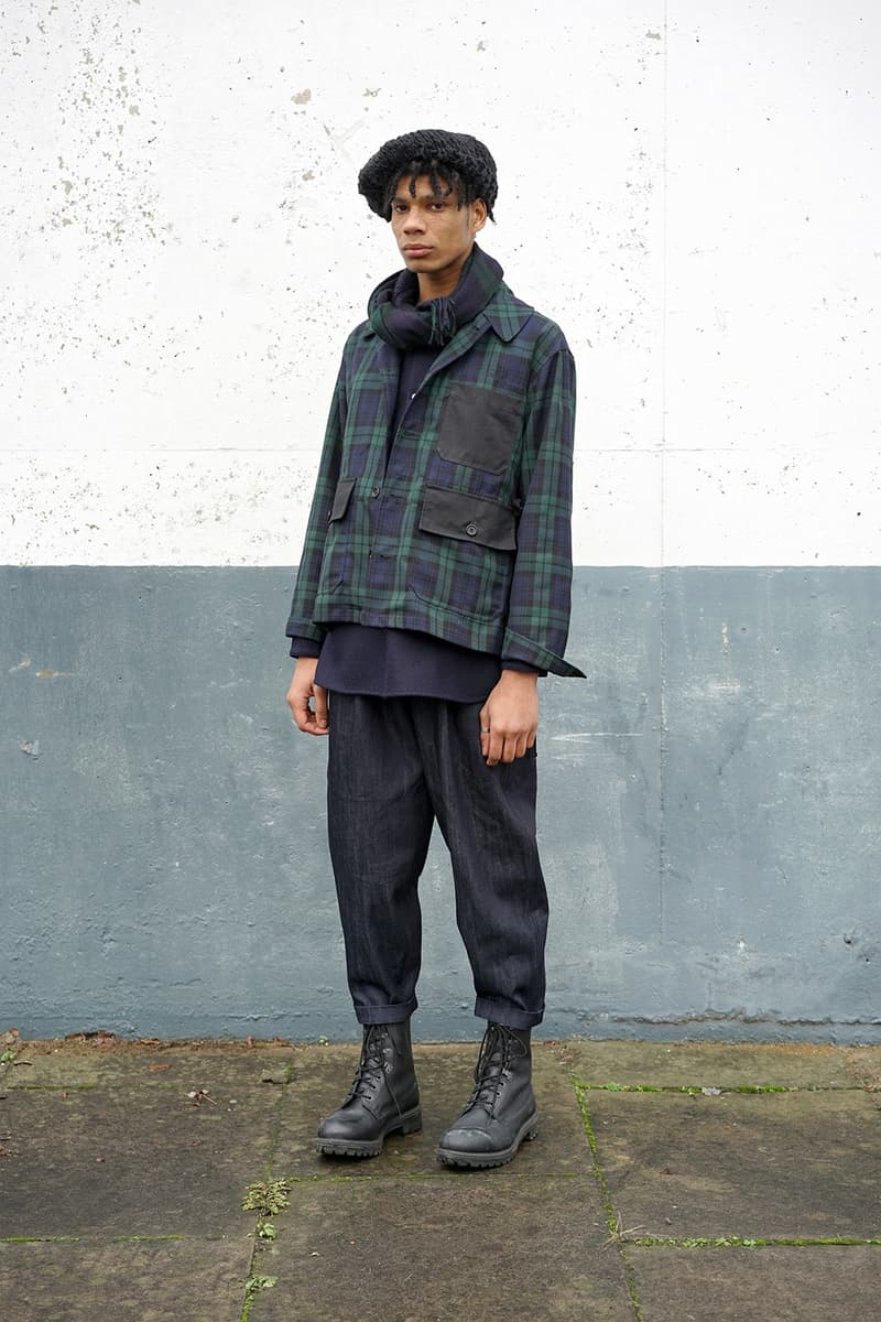 伝統的なスコットランド産の素材を使用した Nicholas Daley 2017年秋冬コレクション “Blackwatch” black blackwatch scottish kilt