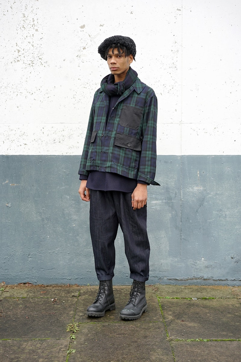 伝統的なスコットランド産の素材を使用した Nicholas Daley 2017年秋冬コレクション “Blackwatch” black blackwatch scottish kilt