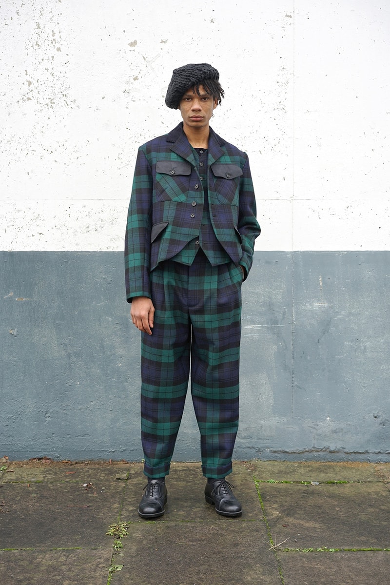 伝統的なスコットランド産の素材を使用した Nicholas Daley 2017年秋冬コレクション “Blackwatch” black blackwatch scottish kilt